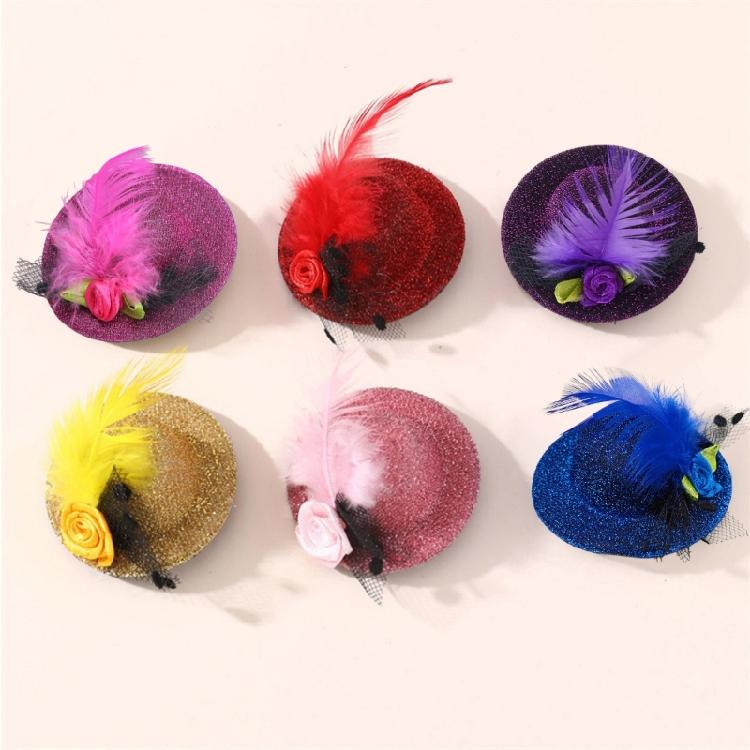 Mini Fascinator Hut Haarspange Mädchen Viktorianisches Themenparty Kostüm Haarnadel Haarschmuck Modische Haarteile