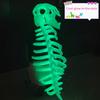 Costume Scheletro di Dinosauro 3D Scheletro di Dinosauro Luminoso nell'Oscurità Peluche Scheletro Carino con Suono Ruggente per Festa in Costume Vestito Cosplay Accessori