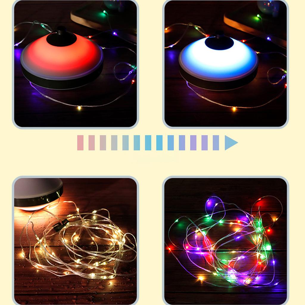 LED Outdoor Camping Lights Canopy Ambience Decoration Lights Waterproof 7 Colours String Lights Emergency Lights