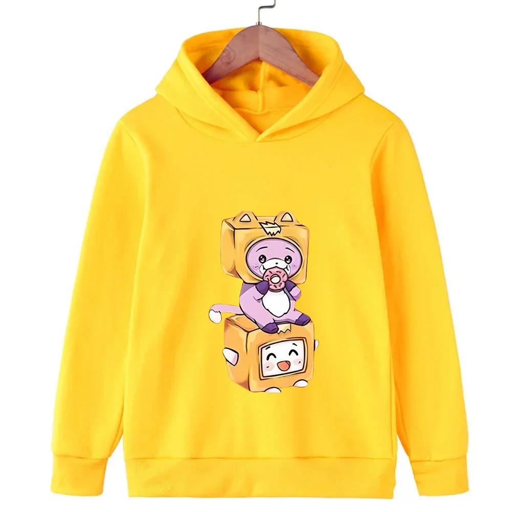 Spring Autumn Children Hoodie Cartoon Print Baby Boy Clothes Funny Streetwear Kids Clothes Girls Long Sleeve Sweatshirt Pullover