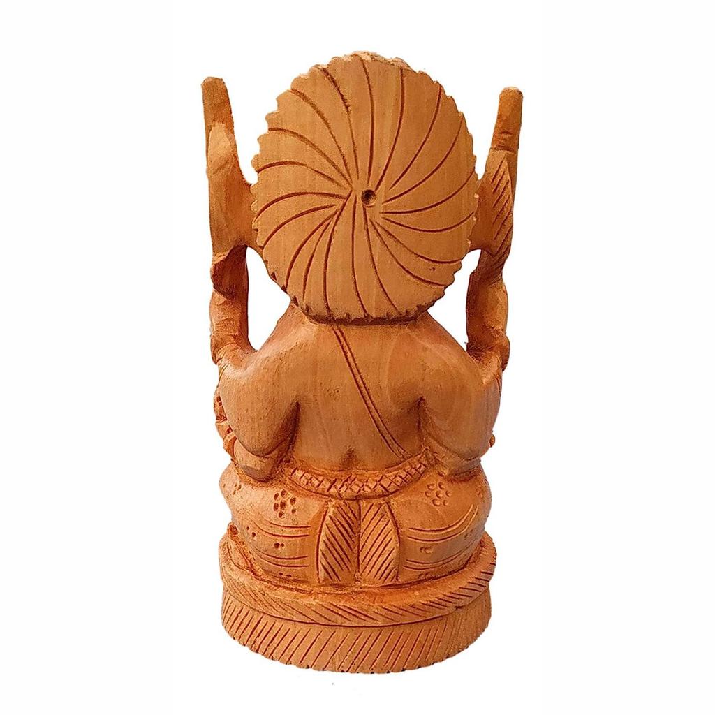 Бог Ганеша, Деревянная статуэтка (маленькая), ручная работа, Lord Ganesha, Wooden statue, Handmade