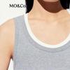 MO&Co. Women's Acetate Blend Knit Racerback Vest