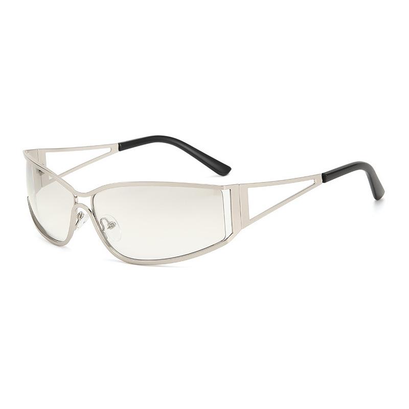 

Полые металлические солнцезащитные очки женские ретро-очки с узкой оправой персонализированные уличные солнцезащитные очки Spice Girl