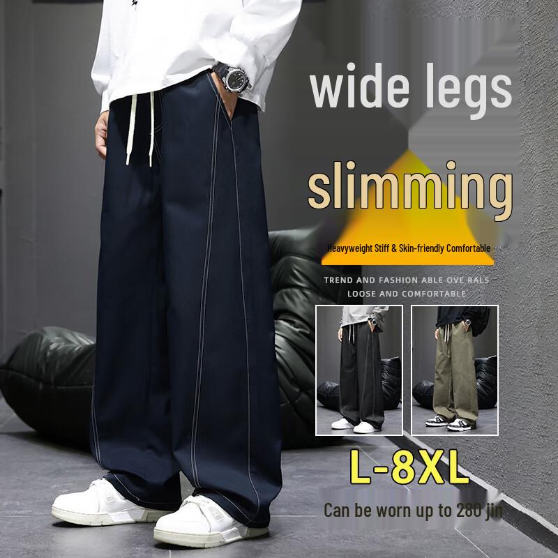 

Men s Autumn/Winter Loose Fit Straight-Leg Casual Pants 8XL