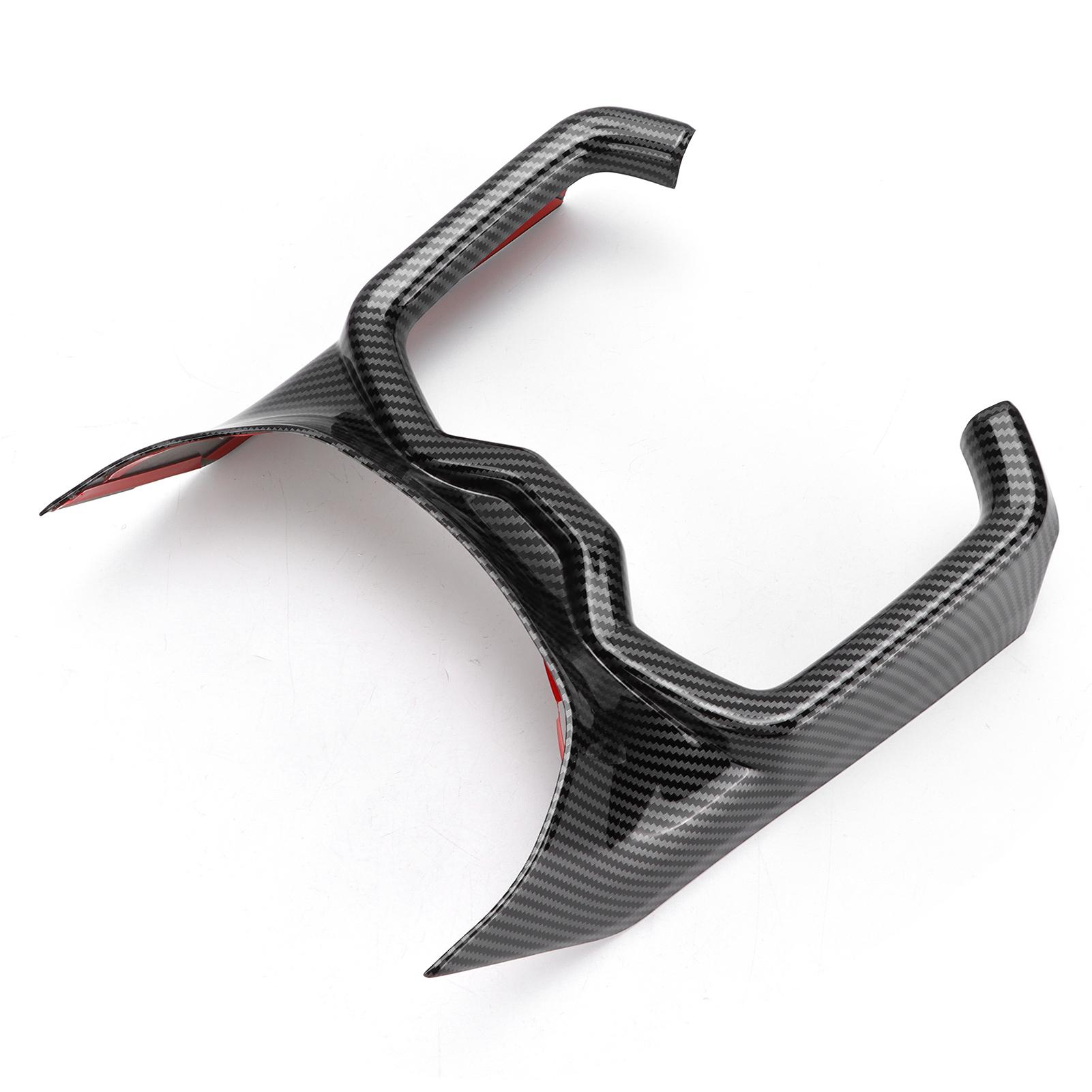 

Крышка держателя стакана для воды Наклейка Отделка Карбоновый стиль Аксессуары для интерьера Замена украшения