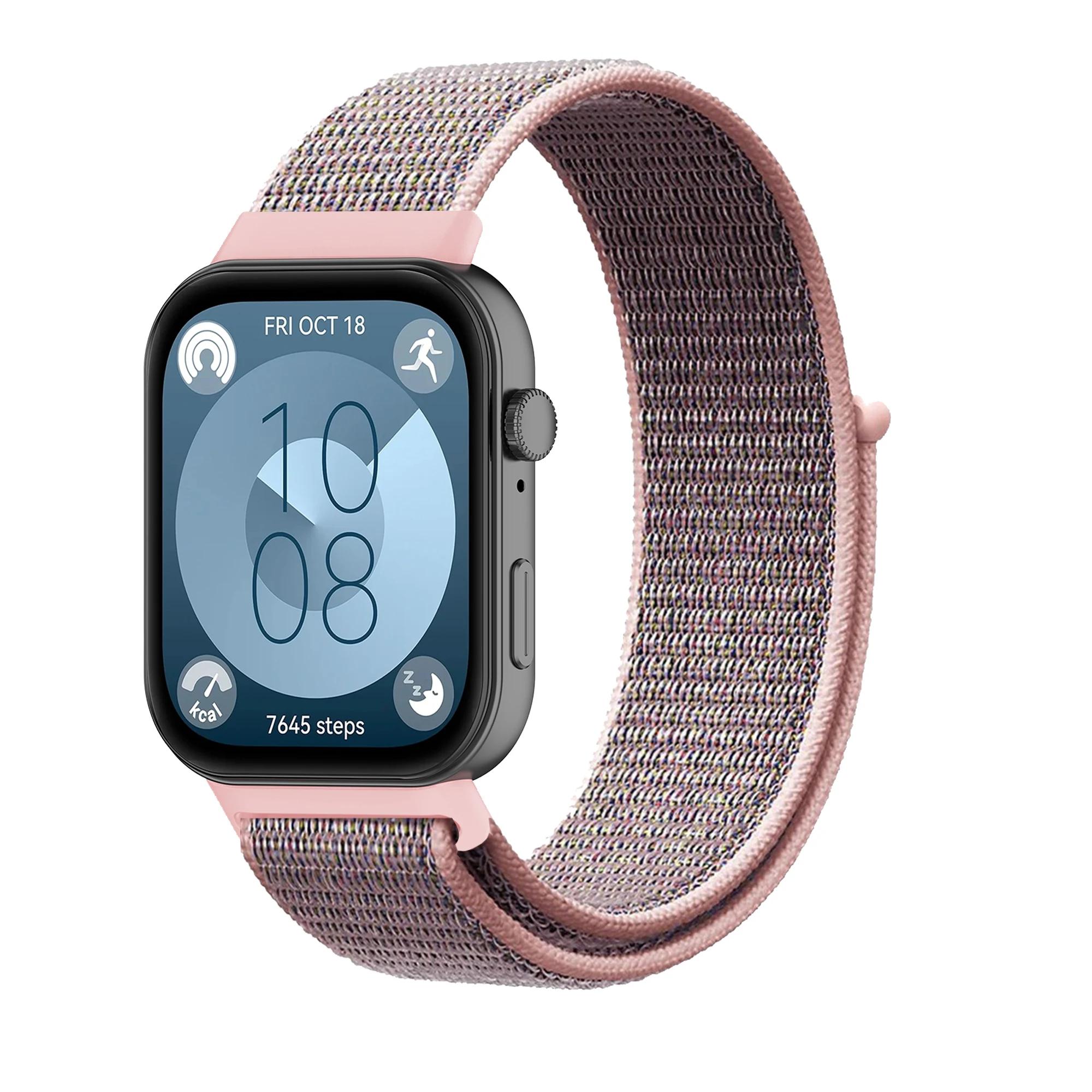 

Nylon Loop Band for Huawei Watch Fit 3/Fit 4 Breathable Bracelet Wristband Correa for Huawei Watch Fit 4 Pro/4 Strap Accessories Huawei Watch Fit 4