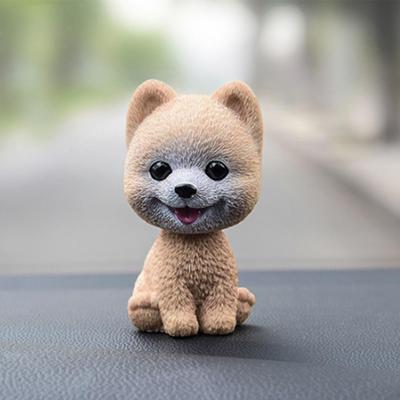 Kafası Sallanan Köpek Araba Figürin Araba Süsü Sevimli Sallanan Kafa Köpek Figürin Araba Süsü Yaratıcı