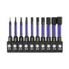 10Pcs H1.5-H8 Hex Head Wrench Drill Bit with Screwdrivers Bit Holder Set 1/4" Quick Release Shank Magnetic Screwdriver Bit Tools