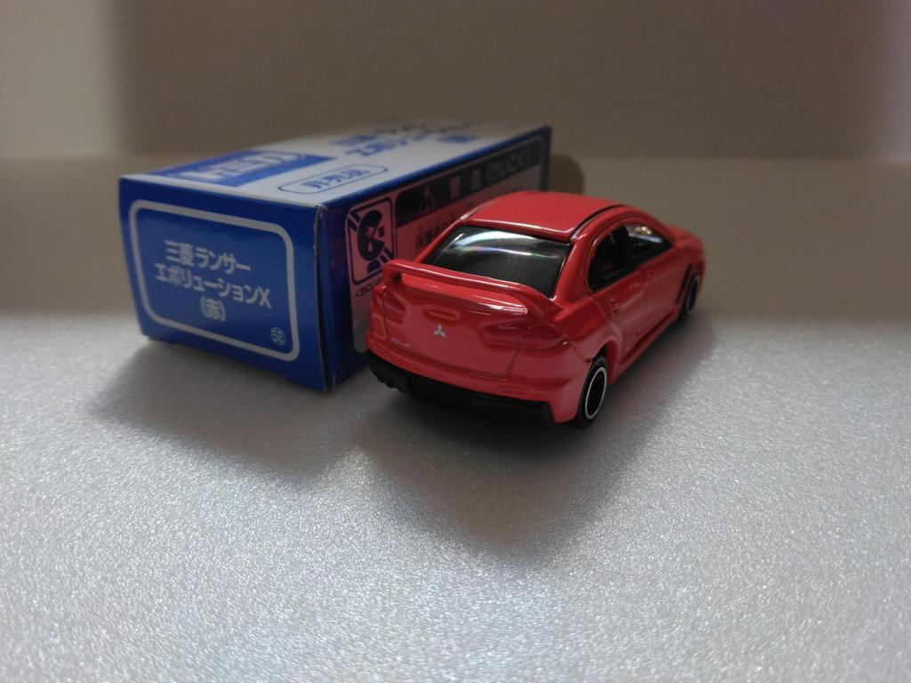 Tomica Not for Sale Mitsubishi Lancer Evolution X Scale Diecast Model Car 1/64 (Red)