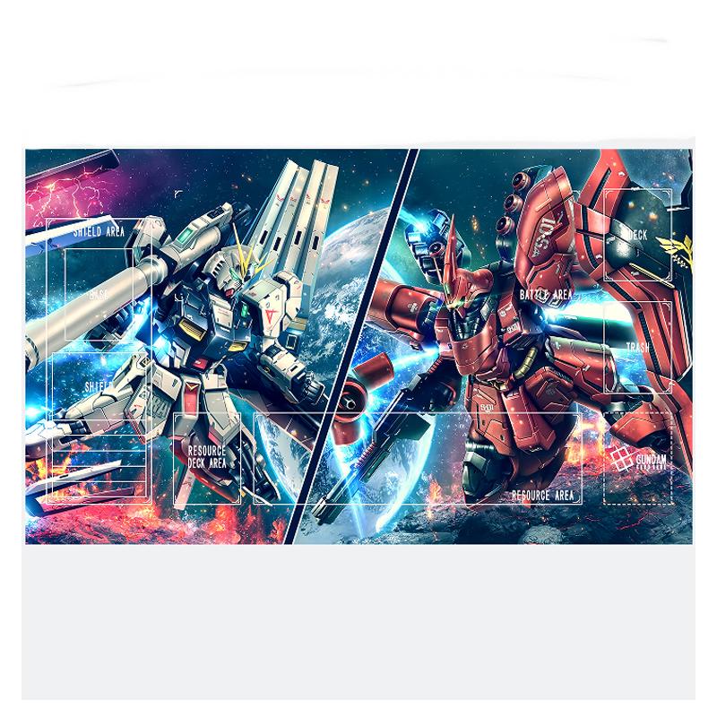 DIY Destiny Gundam GCG Card Game Mat  Single Player Rubber Playmat with NonSlip Base Anime Design Waterproof Toy Gift