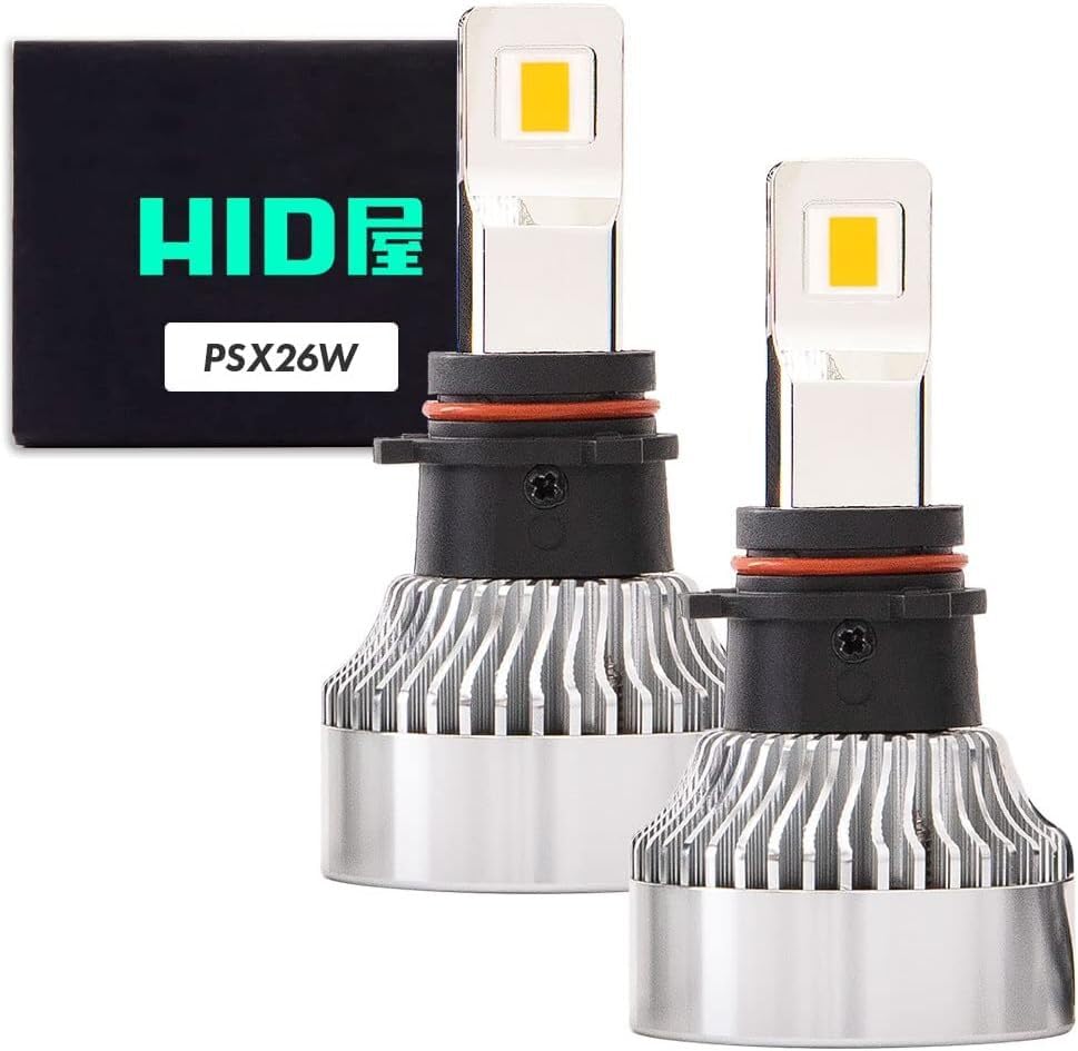 

HID shop Hiace PSX26W светодиодная противотуманная фара 68400 кд Супер яркий белый 6500к Комплект, соответствующий требованиям техосмотра серии Q (кандела) [Яркость класса HID 65 Вт] белый