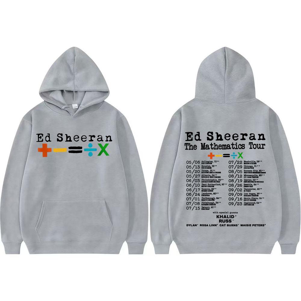 Ed Sheeran Mathematics Tour Hoodie Graphic Men Vintage 90s Hip Hop High Quality Hoodie Long Sleeve Loose Hoodie