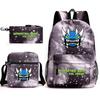 Geometry sprint game backpack geometry dash heat transfer backpack elementary school bag leisure bag