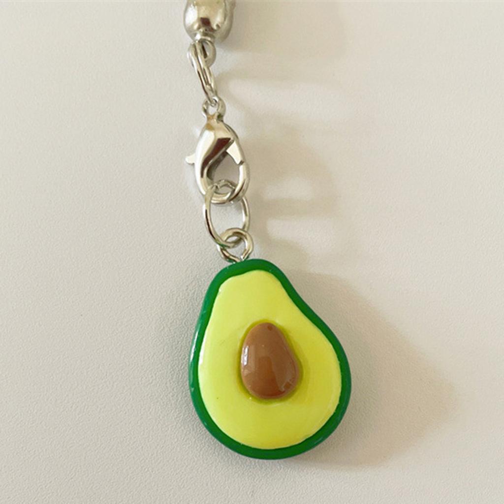 Versatile Fruit Phone Charm Chain Phones Accessories Keyring Pendant Unique Decoration for Phones and Backpacks