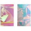 DIY Nail Stickers Mirror Glitter Decal Nails Art Decoration Laser Cellophane Nail Foil Film Aurora Broken Glass Foils