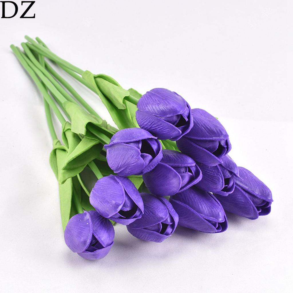 DIY 5pcs Bridal Bouquet Wedding Decoration Home Tulipanes Tulip Fake Flowers Artificial Plant
