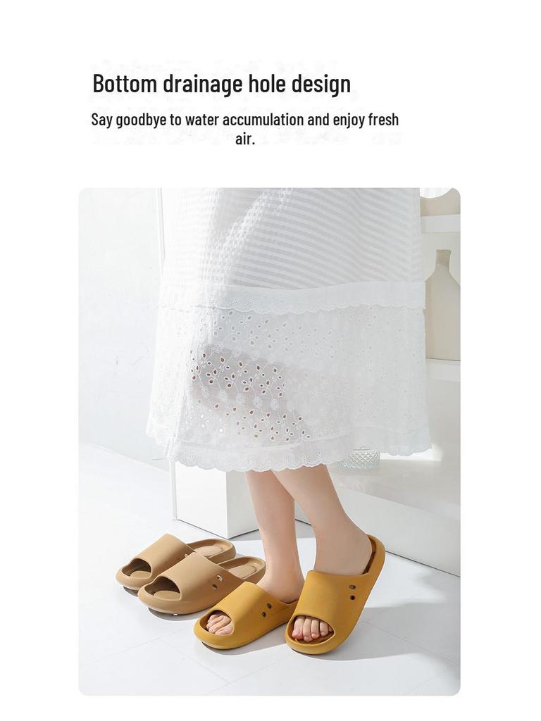 Zapatillas de Baño Huecas Antideslizantes de Secado Rápido para Hombre - Sandalias de Verano para Interior 2025