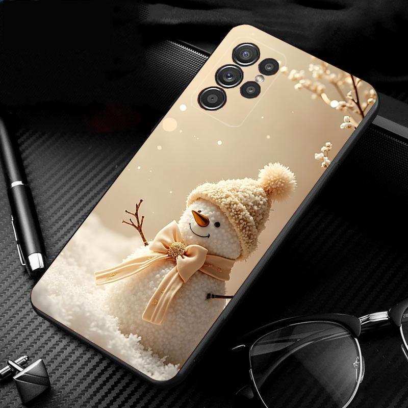 

Phone Case For Samsung Galaxy S25 S24 S23 S22 S21 Ultra S24 S23 S22 S21 S25 Plus S24 S25 FE Christmas Snowman S21 Ultra