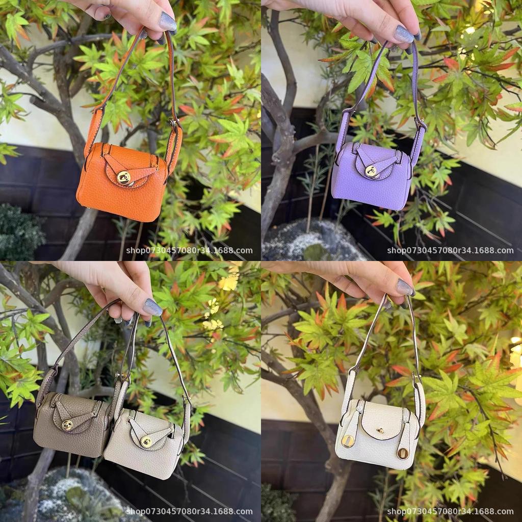 Lindy Cute Bag Pendant With Soft Faux Leather For Keys And Backpack Decor