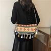 Pattern Tassels Geometric Single Shoulder Crossbody Bag Handbag Fashion Women