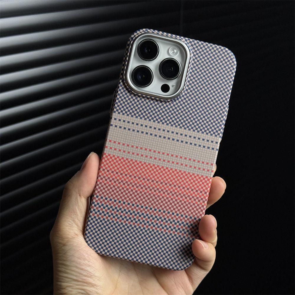 

Compatible iPhone 17 Pro Max Sunset Moonrise Kevlar Magnetic Case, Full Coverage Anti-Fall Design. 16 Pro Max