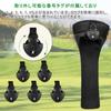 KALOLINNA Golf Head Cover Set of 3 Utility Stylish Fairway Wood Protective Case Golf Durable Replaceable Number Tag Included Black