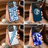 Classic S-Schalke 0 4 P-Pattern For iPhone 17 16 15 14 13 12 11 Pro Max XS  17 Air Silicone Colored Silver Bumper Cover