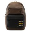 Li Ning Wade Series Fashion Casual Zipper Closure Polyester Backpack Unisex Backpack Cocoa-Brown Black ABSU203-2