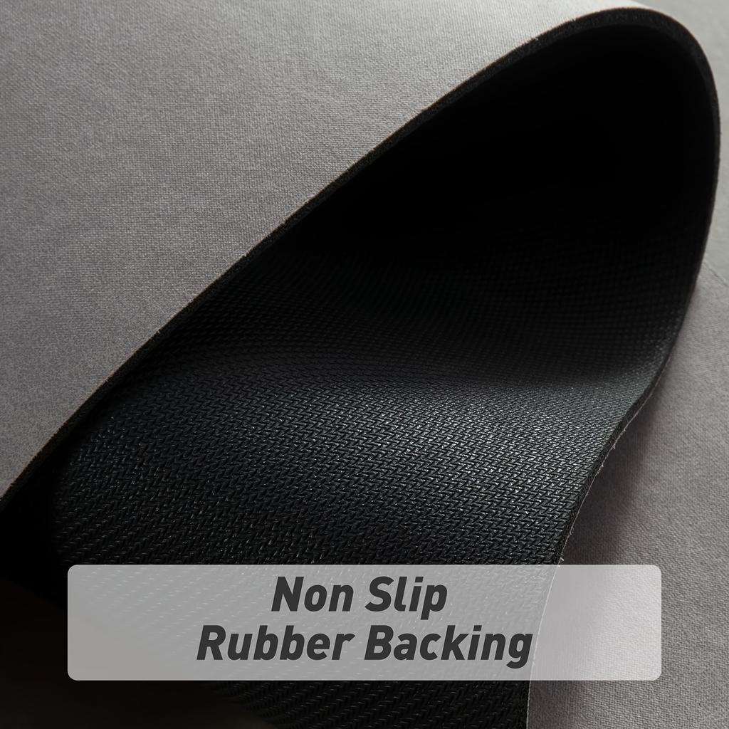 1pc Bath Mat Super Absorbent Bathroom Mat Non Slip Rubber Backed Thin Bathroom Rugs Fit Under Door Bathroom Floor Mat for Shower