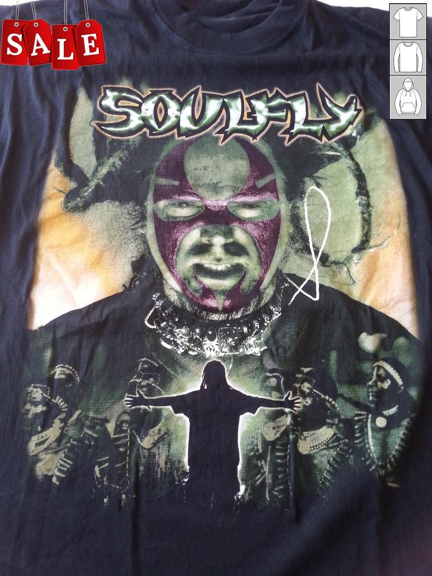 Rare Soulfly Band Gift For Fans Black S-235XL T-Shirt LW852 XXXL