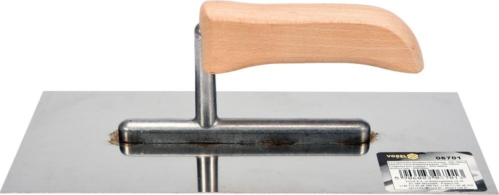 Stainless steel plastering trowel 270 x 130mm, aluminum base 06701 VOREL