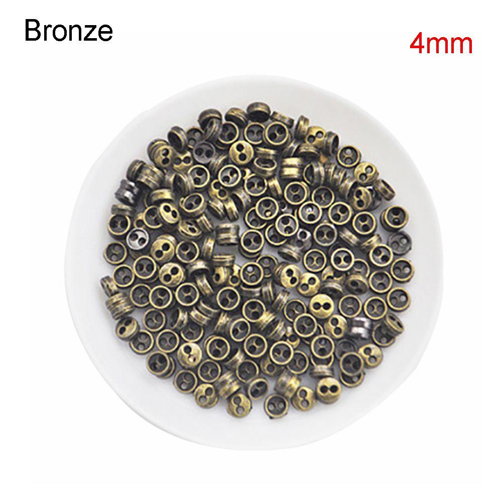 50pcs  3/4/5/6mm Handmade  Dollhoues Miniature Accessories DIY  Clothes Pullip Clothing Sewing  Mini Metal Buttons  blythe