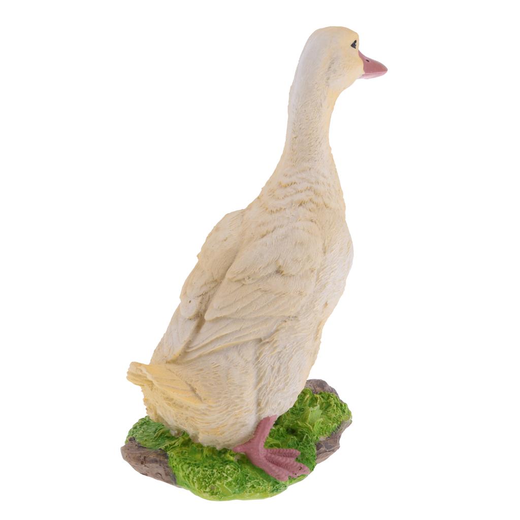 1 Stück Realistische Entenstatue Skulpturen Außen Dekorationen für Gartenteich