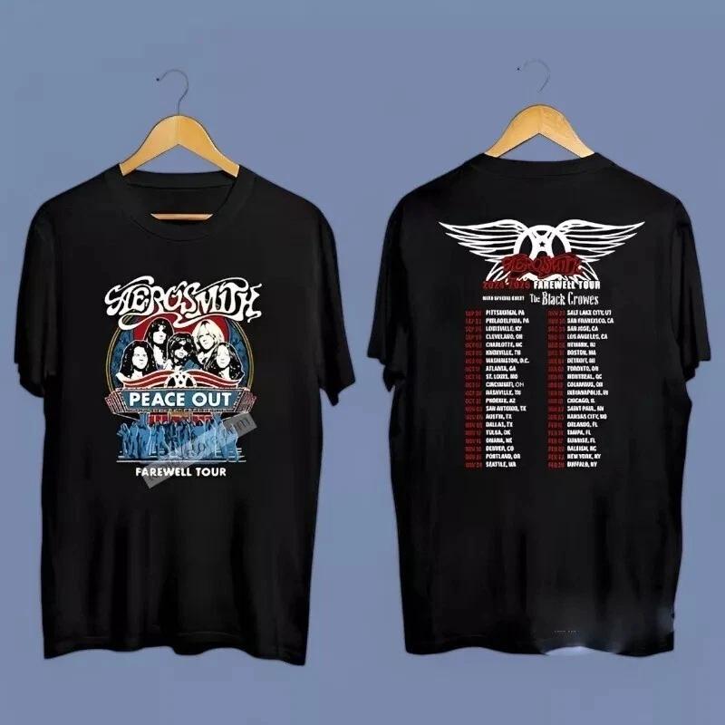 Aerosmith Peace Out Farewell Tour 2024-2025 Rock Concert T-Shirt 2XL