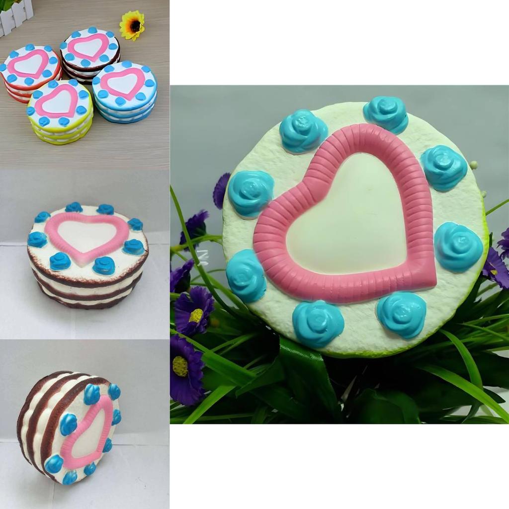 Pane alla Frutta a Forma di Cuore in Memory Foam Giocattolo per Alleviare lo Stress per Arredamento Casa
