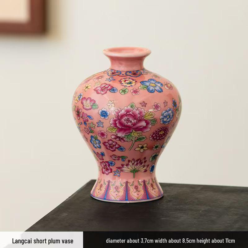 Antique Blue and White Chinese Porcelain Vase - European & American Handicraft for Flower Arrangements