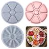 DIY Mold Nut Snacks Tray Organizer Box Dish Silicone Mold Tray Coaster Resin Mold Serving Board Plate Epoxy Resin Mould