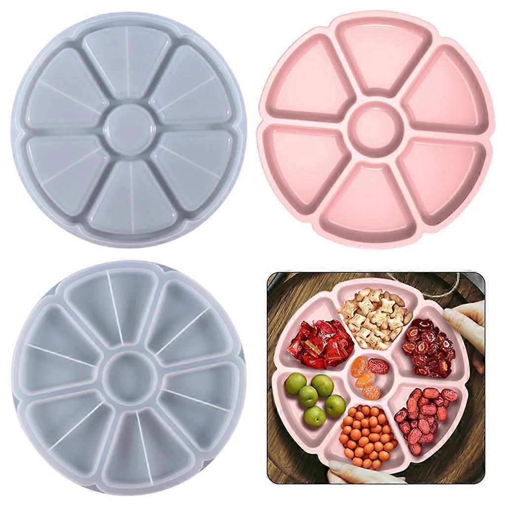 DIY Mold Nut Snacks Tray Organizer Box Dish Silicone Mold Tray Coaster Resin Mold Serving Board Plate Epoxy Resin Mould