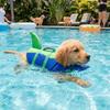 Shark Shape Dog Life Vest Superior Buoyancy Dog Swimming Suit Dog Life Preserver  Water Safety