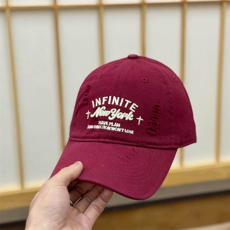Spring And Summer High-Quality American Soft-Top Embroidered Baseball Cap Women'S Casual Versatile Face Small Cap Men