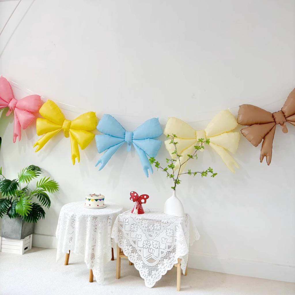Wind Bow Balloon Children'S Birthday Party Decoration Storefront Coffee Shop Dessert Shop Window Decoration