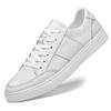 Men's Trendy Summer White Mesh Cowhide Sneakers