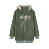 2022 Women's Autumn/Winter Loose Plush Zip-Up Hoodie