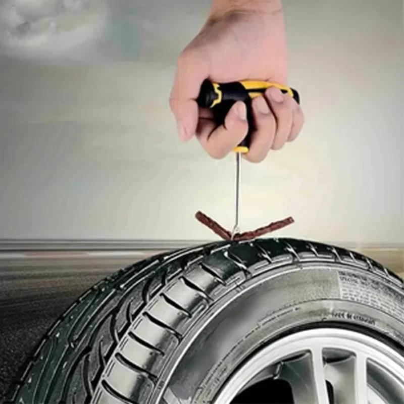 Car Tire Repair Kit Puncture Plug Tools Tyre Puncture Emergency for Tire Strips Stirring Glue Repair Tool Kit Car Accessories