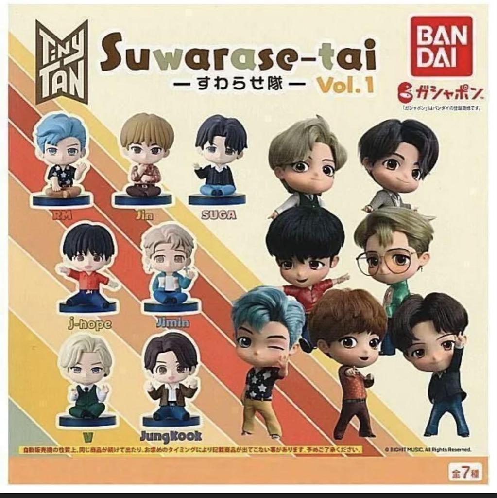 [USED] BTS Tiny Tongue Gachapon Suwarasetai Figure Tiny Tongue Complete