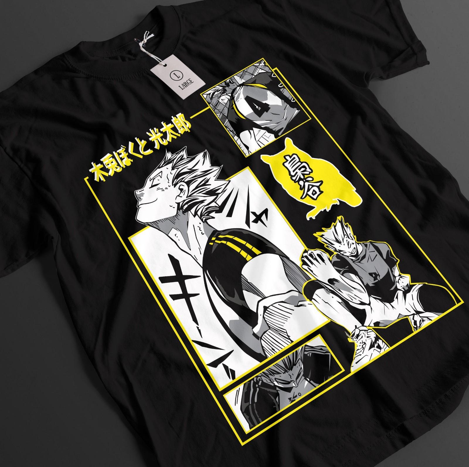 Haikyuu Shirt Shoyo Hinata Tshirt Kageyama T-Shirt Mens Womens Tees Top Tsukki Kuroo Sport Anime Tee 4XL