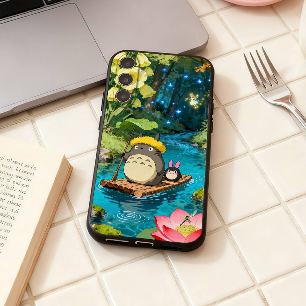 Cartoon Cute T-Totoros   Phone Case For Samsung Galaxy A73,A72,A71,A70,A53,A52,A51,Others Soft Black Shell