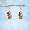 Adorable Christmas Puppy Earrings for Animal-Loving Girls