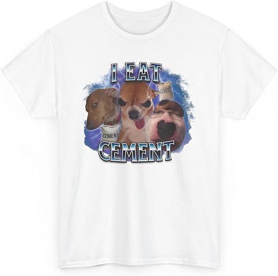 Neutral Black Short Sleeved T-shirt with Cartoon Dog Pattern Print Fun T-shirt Humorous and Quirky Casual Versatile Top S
