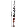 7 Colors Chakra Healing Crystals Gemstones Pendant Natural Stones Decor Hanging Car Home Ornament